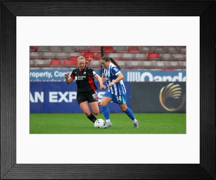 Framed Print : Brighton and Hove Albion Women v Southampton Women Subway League Cup 19OCT25 Framed Print : Brighton and Hove Albion Women v Southampton Women Subway League Cup 19OCT25