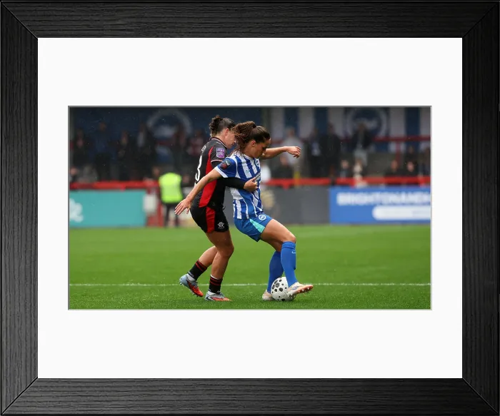 Framed Print : Brighton and Hove Albion Women v Southampton Women Subway League Cup 19OCT25 Framed Print : Brighton and Hove Albion Women v Southampton Women Subway League Cup 19OCT25