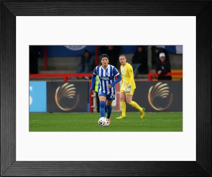 Framed Print : Brighton and Hove Albion Women v Southampton Women Subway League Cup 19OCT25 Framed Print : Brighton and Hove Albion Women v Southampton Women Subway League Cup 19OCT25