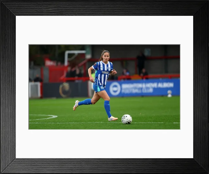 Framed Print : Brighton and Hove Albion Women v Southampton Women Subway League Cup 19OCT25
