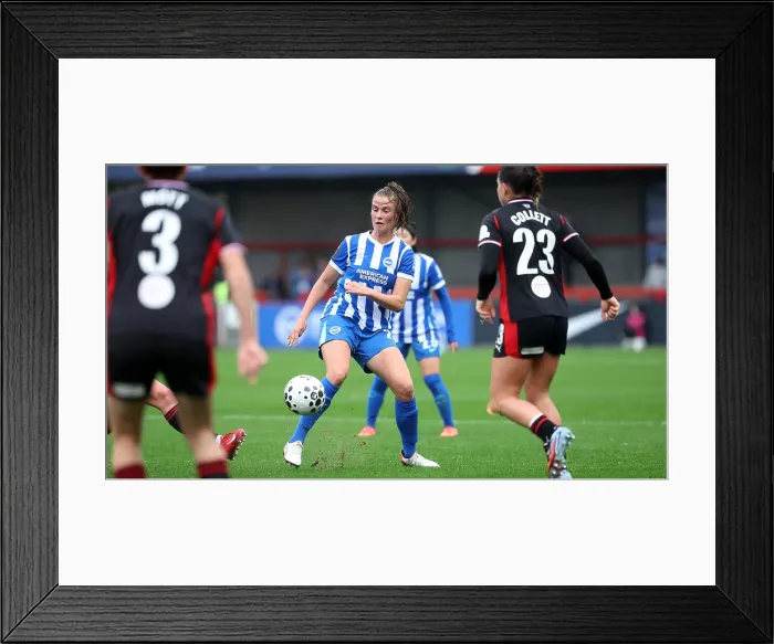 Framed Print : Brighton and Hove Albion Women v Southampton Women Subway League Cup 19OCT25