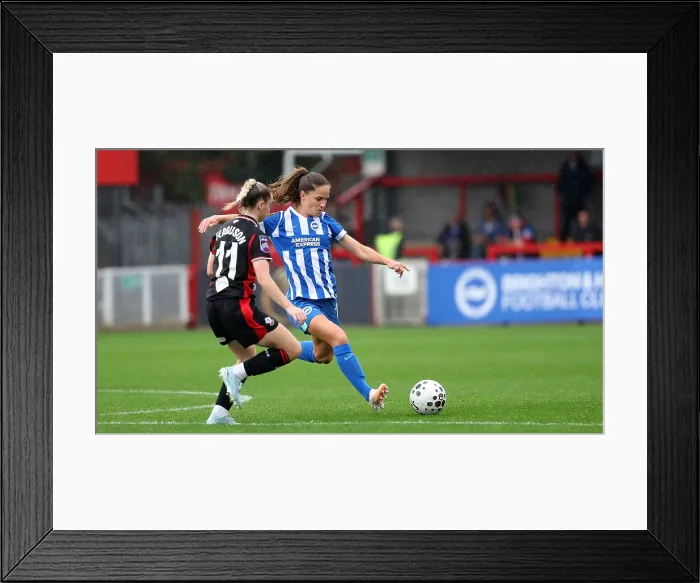 Framed Print : Brighton and Hove Albion Women v Southampton Women Subway League Cup 19OCT25 Framed Print : Brighton and Hove Albion Women v Southampton Women Subway League Cup 19OCT25