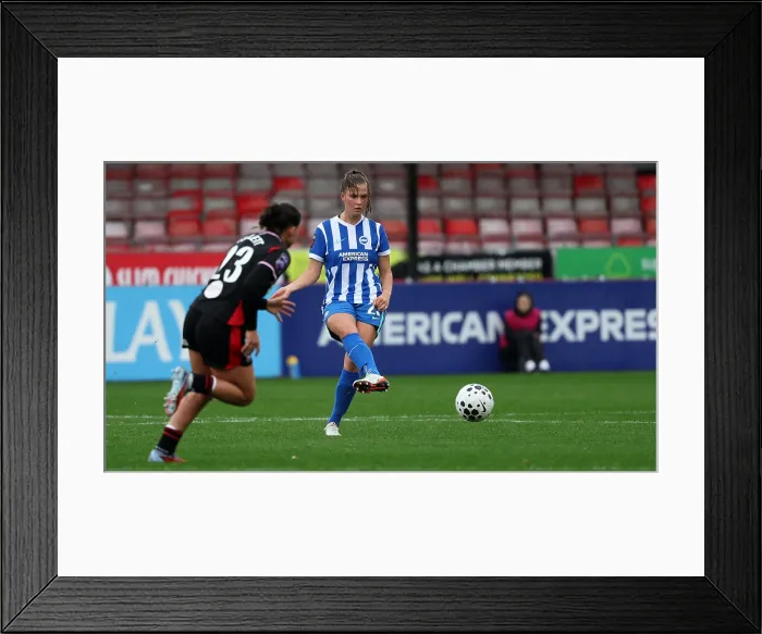 Framed Print : Brighton and Hove Albion Women v Southampton Women Subway League Cup 19OCT25