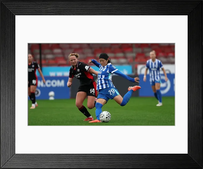 Framed Print : Brighton and Hove Albion Women v Southampton Women Subway League Cup 19OCT25