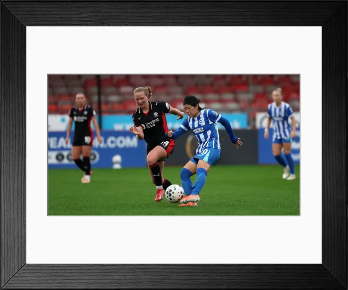 Framed Print : Brighton and Hove Albion Women v Southampton Women Subway League Cup 19OCT25 Framed Print : Brighton and Hove Albion Women v Southampton Women Subway League Cup 19OCT25