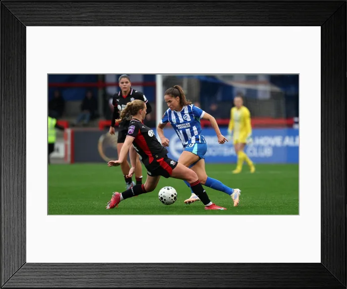 Framed Print : Brighton and Hove Albion Women v Southampton Women Subway League Cup 19OCT25