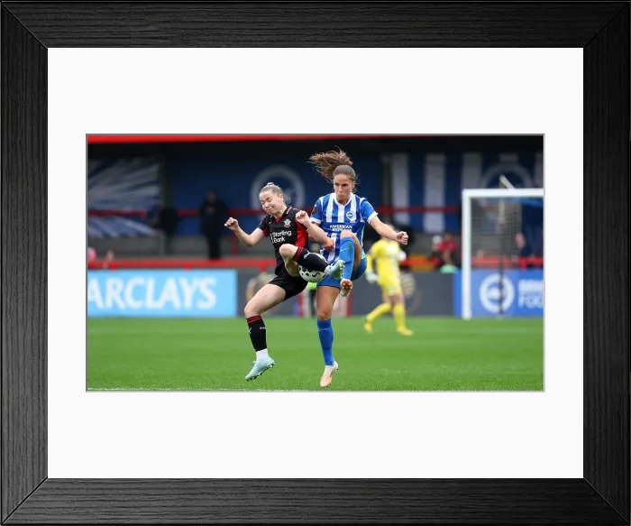 Framed Print : Brighton and Hove Albion Women v Southampton Women Subway League Cup 19OCT25