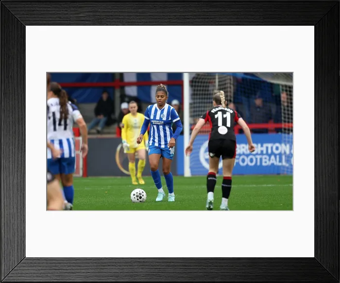 Framed Print : Brighton and Hove Albion Women v Southampton Women Subway League Cup 19OCT25 Framed Print : Brighton and Hove Albion Women v Southampton Women Subway League Cup 19OCT25