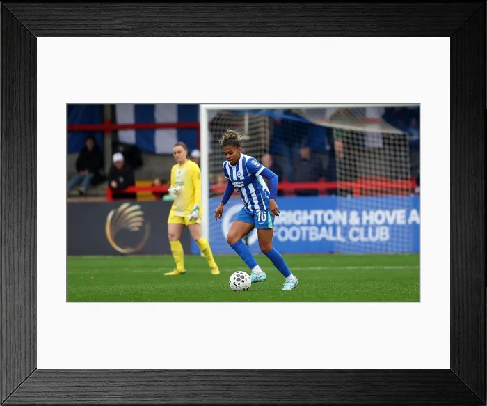 Framed Print : Brighton and Hove Albion Women v Southampton Women Subway League Cup 19OCT25