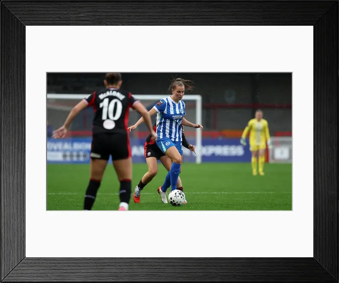 Framed Print : Brighton and Hove Albion Women v Southampton Women Subway League Cup 19OCT25 Framed Print : Brighton and Hove Albion Women v Southampton Women Subway League Cup 19OCT25