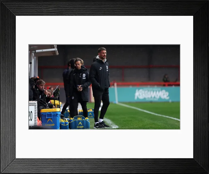 Framed Print : Brighton and Hove Albion Women v Southampton Women Subway League Cup 19OCT25