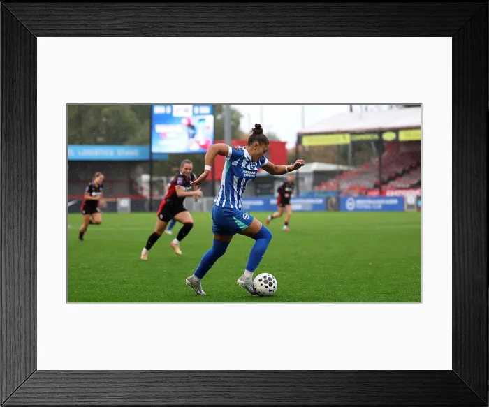 Framed Print : Brighton and Hove Albion Women v Southampton Women Subway League Cup 19OCT25 Framed Print : Brighton and Hove Albion Women v Southampton Women Subway League Cup 19OCT25