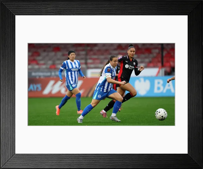 Framed Print : Brighton and Hove Albion Women v Southampton Women Subway League Cup 19OCT25 Framed Print : Brighton and Hove Albion Women v Southampton Women Subway League Cup 19OCT25