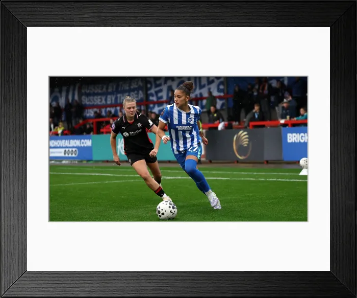 Framed Print : Brighton and Hove Albion Women v Southampton Women Subway League Cup 19OCT25 Framed Print : Brighton and Hove Albion Women v Southampton Women Subway League Cup 19OCT25