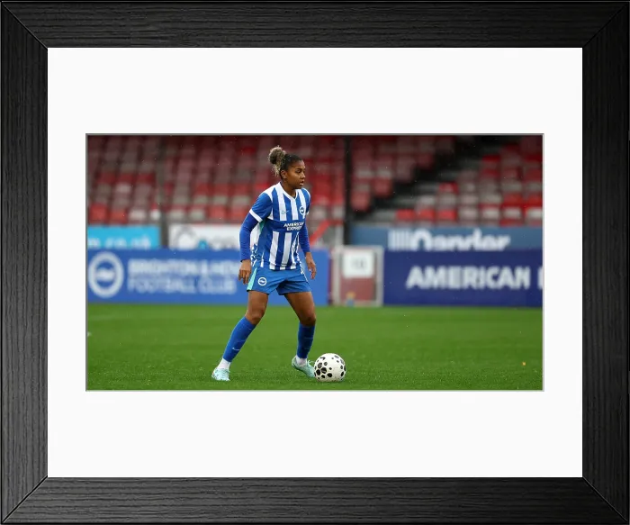 Framed Print : Brighton and Hove Albion Women v Southampton Women Subway League Cup 19OCT25
