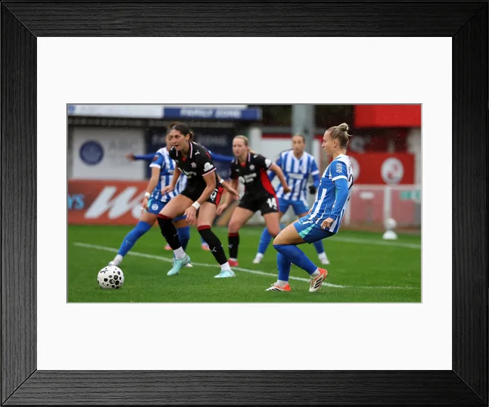 Framed Print : Brighton and Hove Albion Women v Southampton Women Subway League Cup 19OCT25