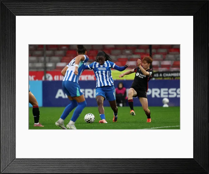 Framed Print : Brighton and Hove Albion Women v Southampton Women Subway League Cup 19OCT25