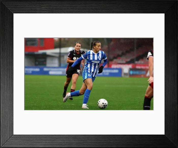 Framed Print : Brighton and Hove Albion Women v Southampton Women Subway League Cup 19OCT25