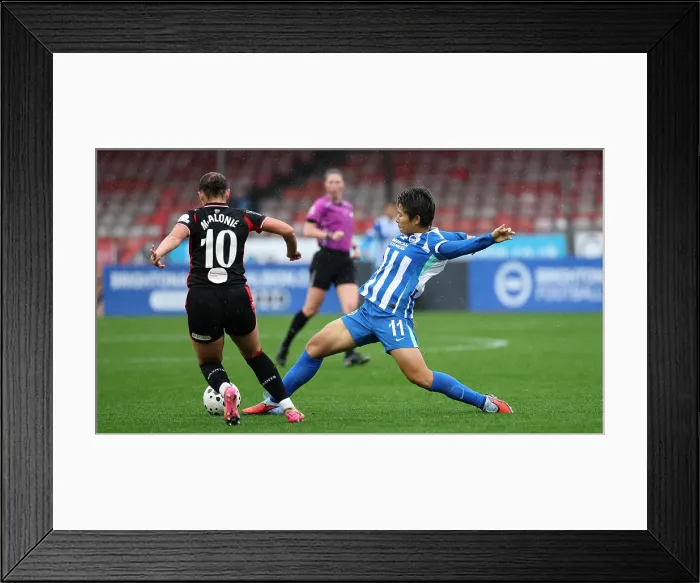 Framed Print : Brighton and Hove Albion Women v Southampton Women Subway League Cup 19OCT25 Framed Print : Brighton and Hove Albion Women v Southampton Women Subway League Cup 19OCT25
