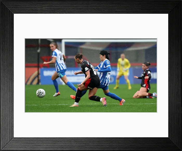 Framed Print : Brighton and Hove Albion Women v Southampton Women Subway League Cup 19OCT25