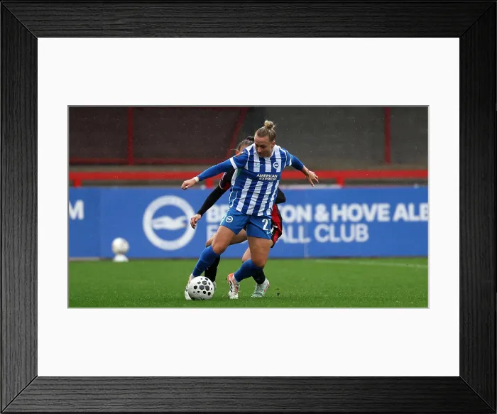 Framed Print : Brighton and Hove Albion Women v Southampton Women Subway League Cup 19OCT25 Framed Print : Brighton and Hove Albion Women v Southampton Women Subway League Cup 19OCT25