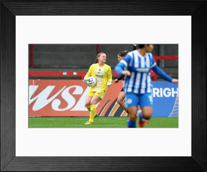 Framed Print : Brighton and Hove Albion Women v Southampton Women Subway League Cup 19OCT25