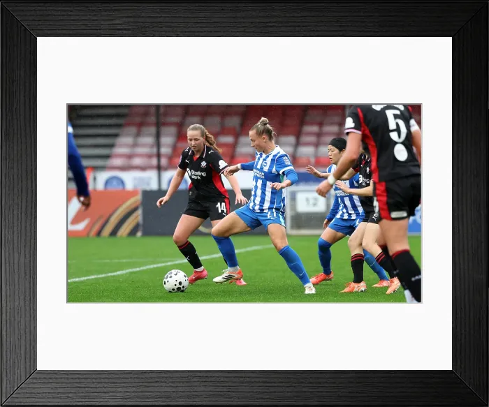Framed Print : Brighton and Hove Albion Women v Southampton Women Subway League Cup 19OCT25 Framed Print : Brighton and Hove Albion Women v Southampton Women Subway League Cup 19OCT25