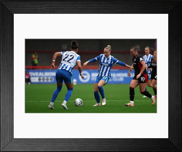 Framed Print : Brighton and Hove Albion Women v Southampton Women Subway League Cup 19OCT25