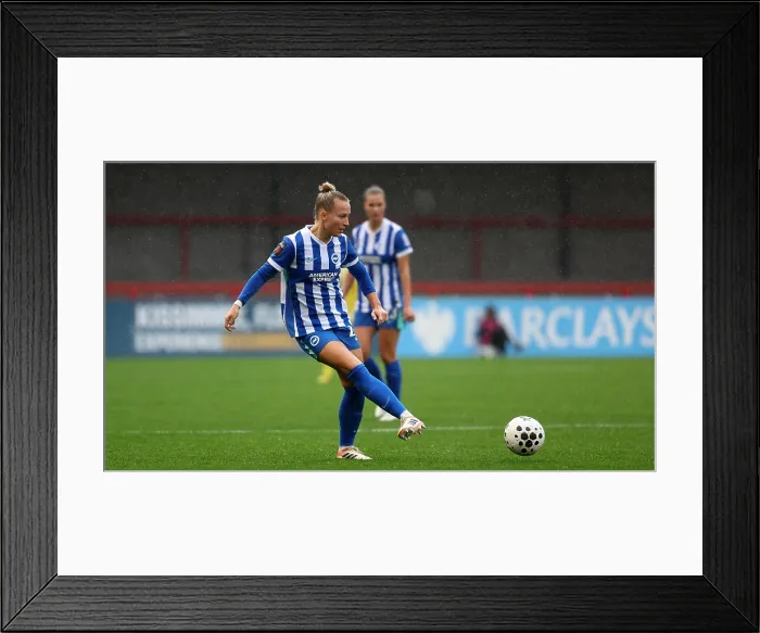 Framed Print : Brighton and Hove Albion Women v Southampton Women Subway League Cup 19OCT25 Framed Print : Brighton and Hove Albion Women v Southampton Women Subway League Cup 19OCT25