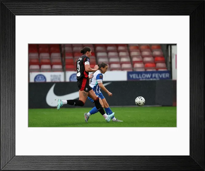 Framed Print : Brighton and Hove Albion Women v Southampton Women Subway League Cup 19OCT25