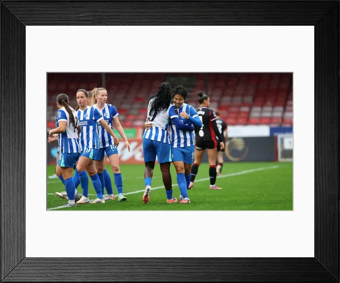 Framed Print : Brighton and Hove Albion Women v Southampton Women Subway League Cup 19OCT25