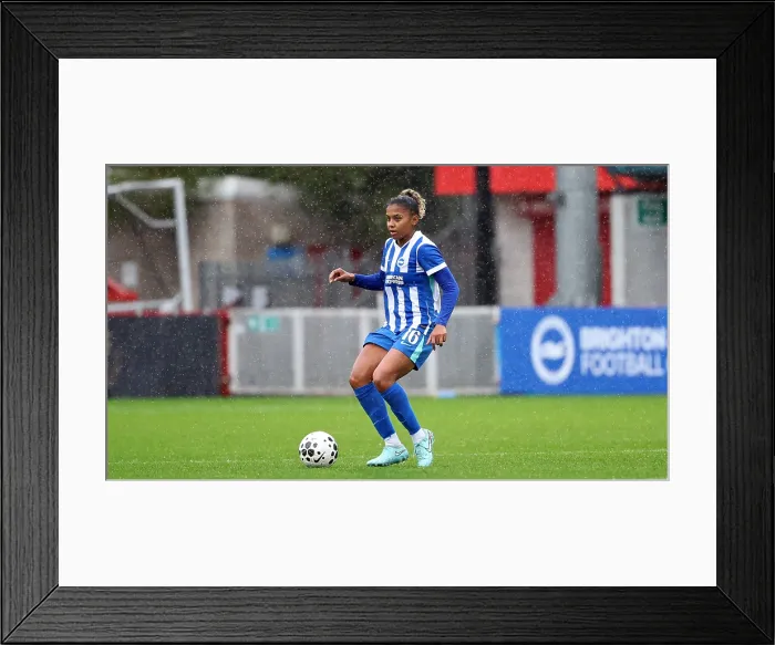 Framed Print : Brighton and Hove Albion Women v Southampton Women Subway League Cup 19OCT25