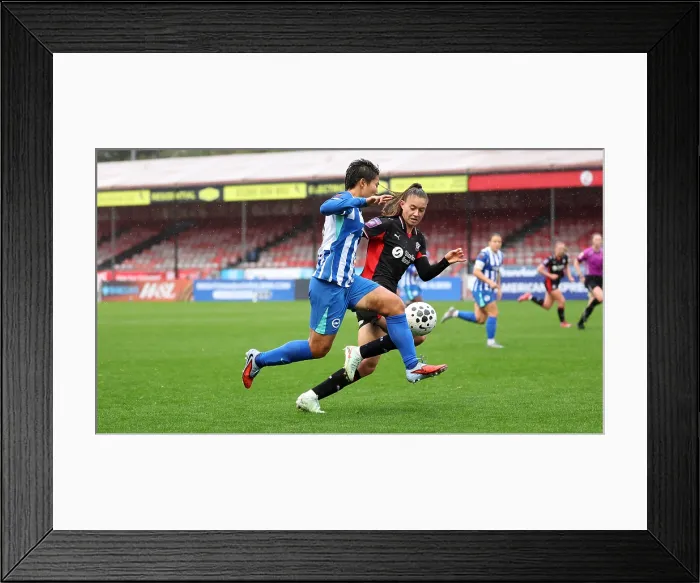 Framed Print : Brighton and Hove Albion Women v Southampton Women Subway League Cup 19OCT25