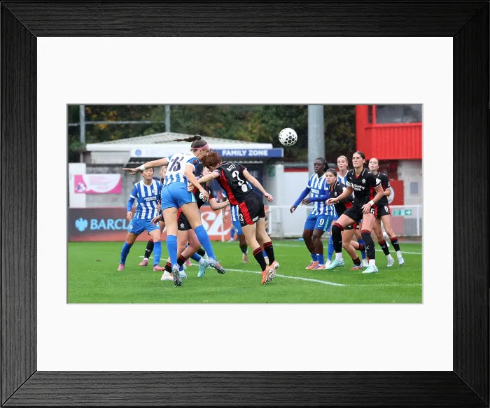 Framed Print : Brighton and Hove Albion Women v Southampton Women Subway League Cup 19OCT25