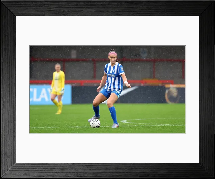 Framed Print : Brighton and Hove Albion Women v Southampton Women Subway League Cup 19OCT25