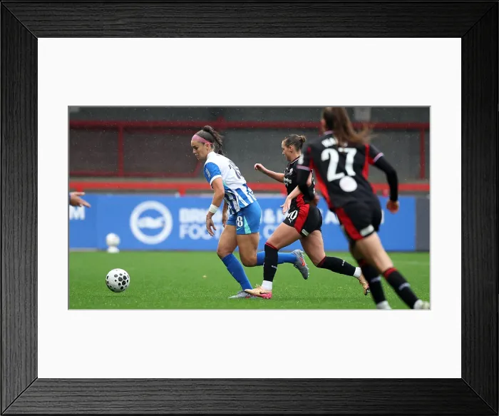 Framed Print : Brighton and Hove Albion Women v Southampton Women Subway League Cup 19OCT25