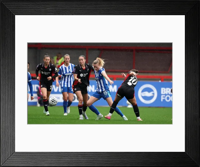 Framed Print : Brighton and Hove Albion Women v Southampton Women Subway League Cup 19OCT25