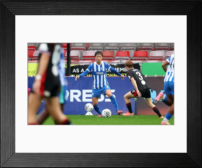 Framed Print : Brighton and Hove Albion Women v Southampton Women Subway League Cup 19OCT25