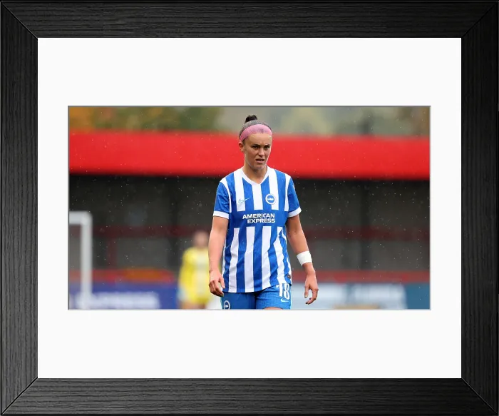 Framed Print : Brighton and Hove Albion Women v Southampton Women Subway League Cup 19OCT25