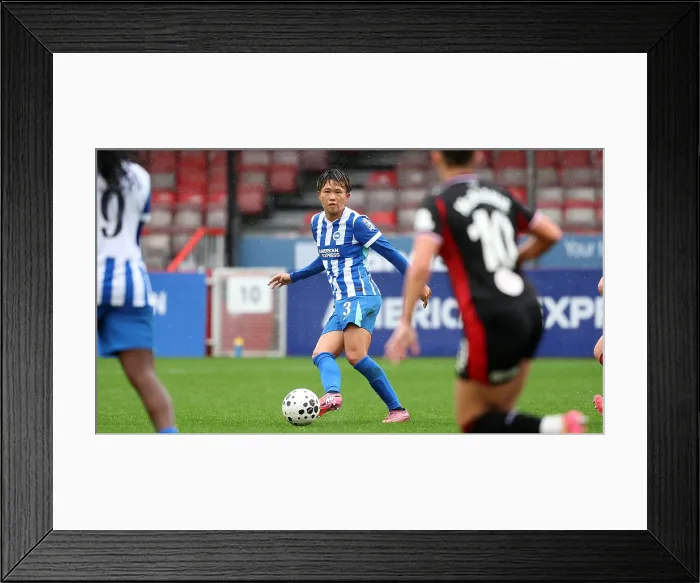 Framed Print : Brighton and Hove Albion Women v Southampton Women Subway League Cup 19OCT25