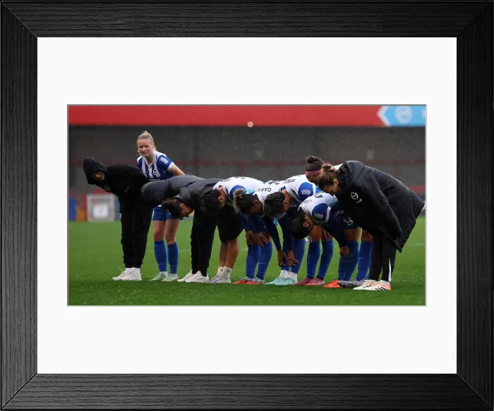 Framed Print : Brighton and Hove Albion Women v Southampton Women Subway League Cup 19OCT25