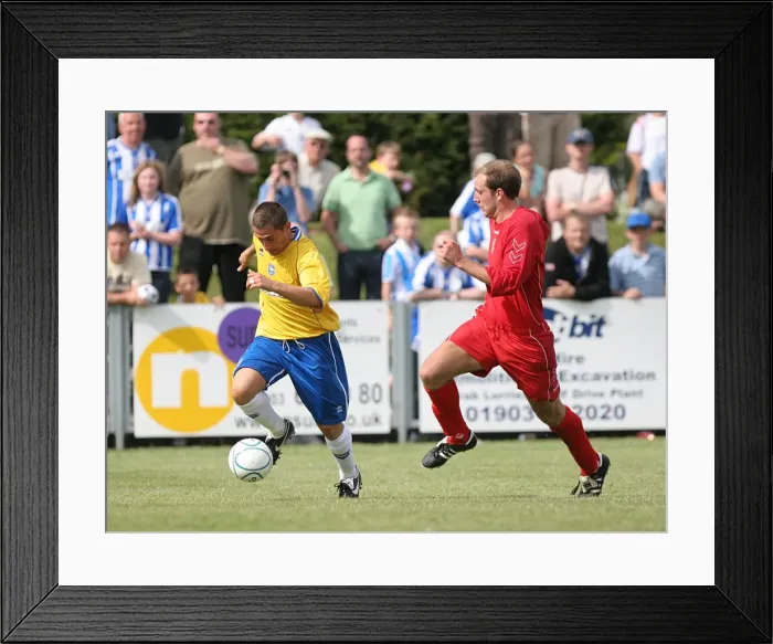 Framed Print : Nicky Forster's Debut for Brighton & Hove Albion at Worthing, July 2007