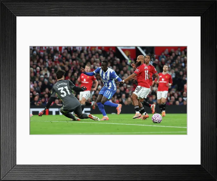 Framed Print : Manchester United v Brighton and Hove Albion Premier League 25OCT25 Framed Print : Manchester United v Brighton and Hove Albion Premier League 25OCT25