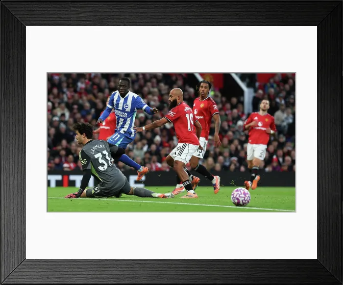 Framed Print : Manchester United v Brighton and Hove Albion Premier League 25OCT25 Framed Print : Manchester United v Brighton and Hove Albion Premier League 25OCT25