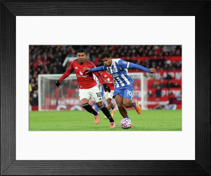Framed Print : Manchester United v Brighton and Hove Albion Premier League 25OCT25 Framed Print : Manchester United v Brighton and Hove Albion Premier League 25OCT25