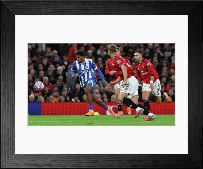 Framed Print : Manchester United v Brighton and Hove Albion Premier League 25OCT25 Framed Print : Manchester United v Brighton and Hove Albion Premier League 25OCT25