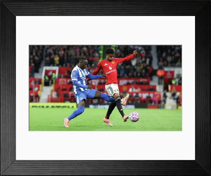 Framed Print : Manchester United v Brighton and Hove Albion Premier League 25OCT25 Framed Print : Manchester United v Brighton and Hove Albion Premier League 25OCT25