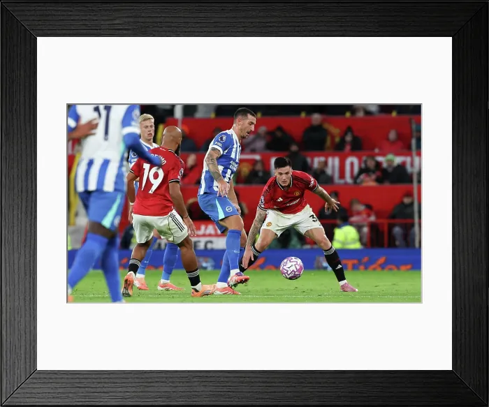Framed Print : Manchester United v Brighton and Hove Albion Premier League 25OCT25 Framed Print : Manchester United v Brighton and Hove Albion Premier League 25OCT25