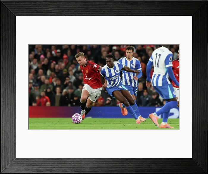 Framed Print : Manchester United v Brighton and Hove Albion Premier League 25OCT25 Framed Print : Manchester United v Brighton and Hove Albion Premier League 25OCT25
