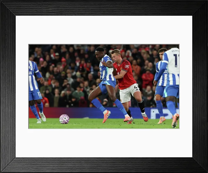 Framed Print : Manchester United v Brighton and Hove Albion Premier League 25OCT25 Framed Print : Manchester United v Brighton and Hove Albion Premier League 25OCT25